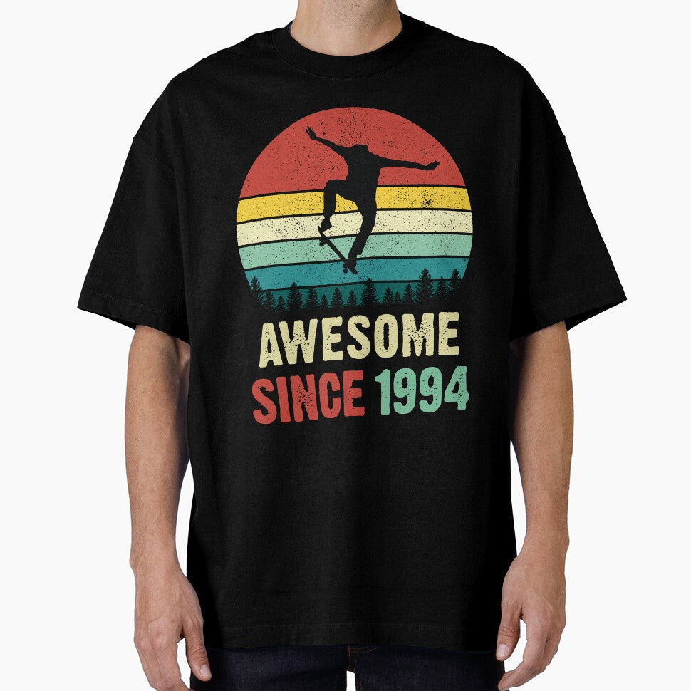 27th Birthday Skateboard Skate Awesome Since 1994 by RetroStyle247 T-Shirts, Hoodie, Sweatshirt | BlankRebels.com (Image 1)