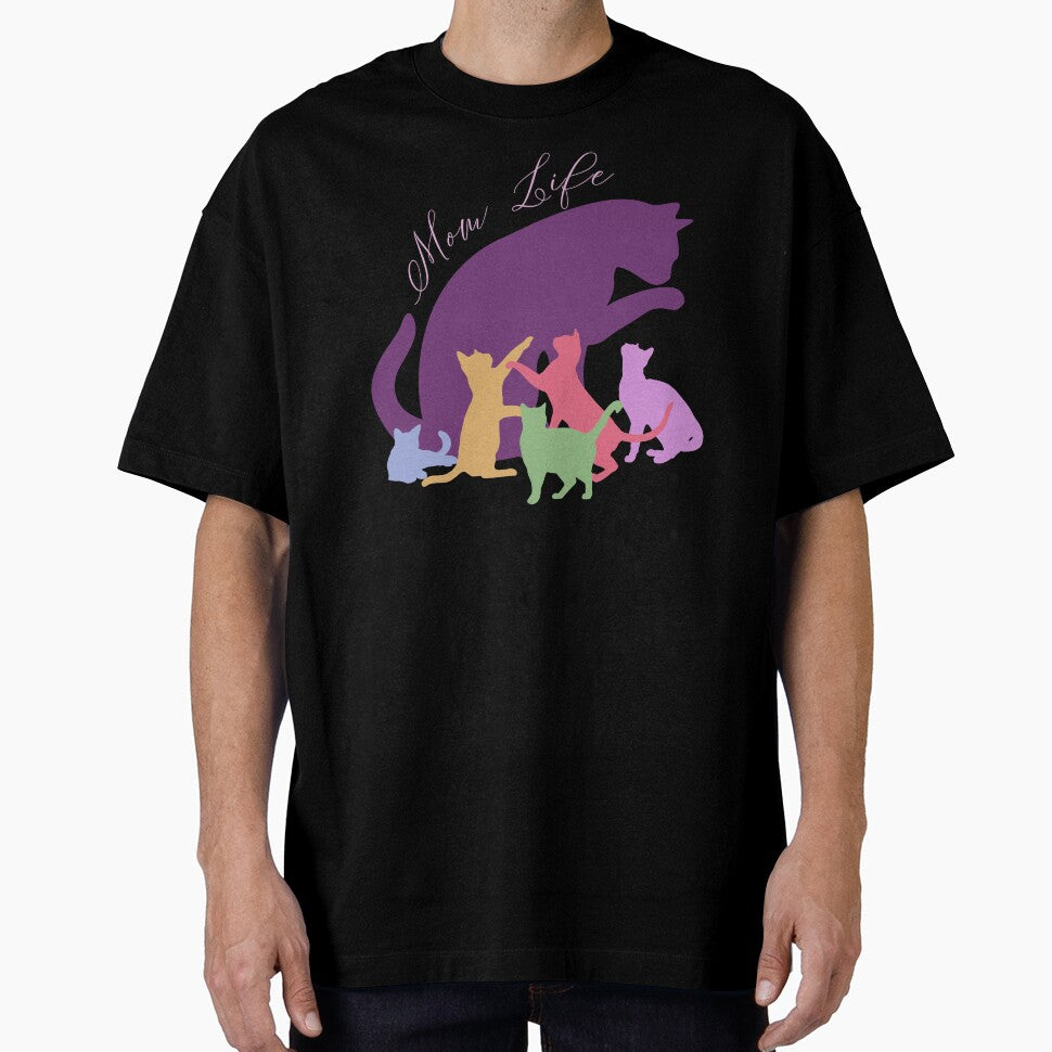 Mom Life Cats Kittens Colorful by ladytarleton T-Shirts, Hoodie, Sweatshirt | BlankRebels.com (Image 1)