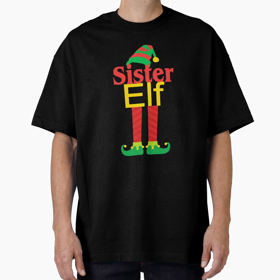 Sister Elf Matching Christmas Family With Hat & Feet Holiday Gift by Sapphire Star T-Shirts, Hoodie, Sweatshirt (Image 1)