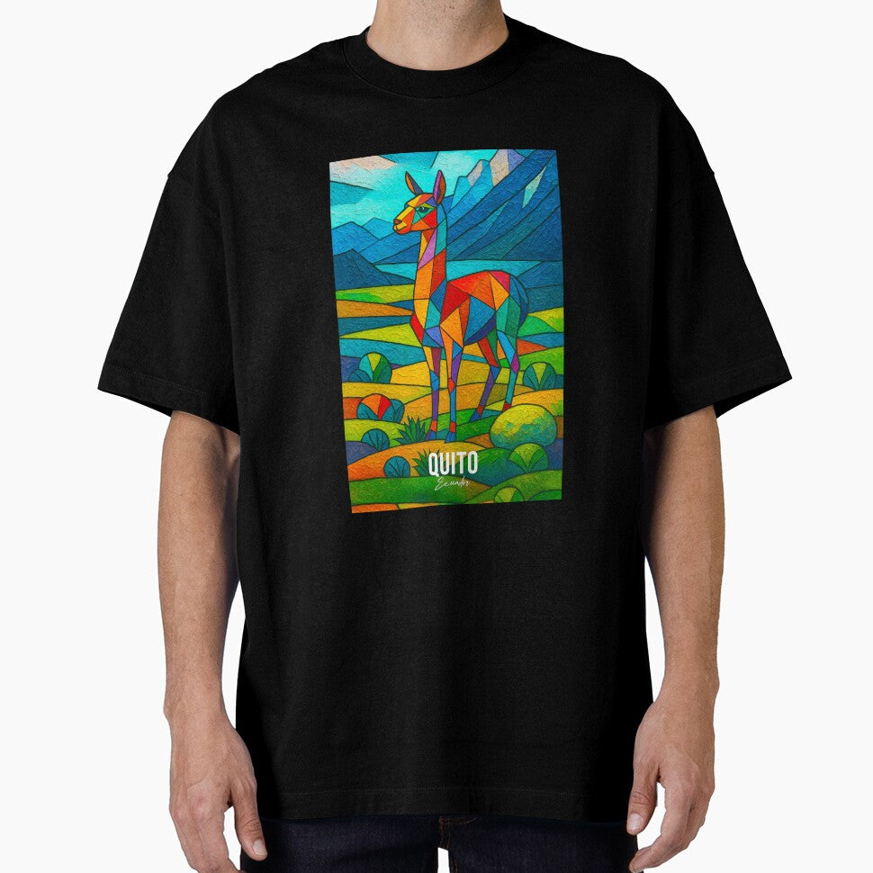 Andean Llama – Geometric Mountain Art by AtuqStudio T-Shirts, Hoodie, Sweatshirt | BlankRebels.com (Image 1)