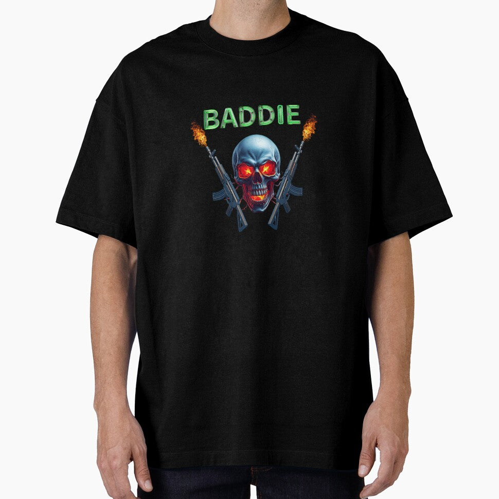 Baddie baddass skull with guns by ArcaneWorks T-Shirts, Hoodie, Sweatshirt | BlankRebels.com (Image 1)
