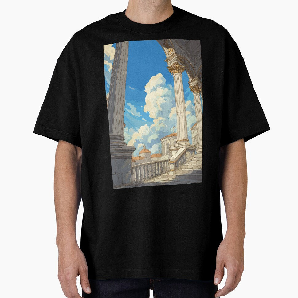 The Scholar’s View Classical Architecture Light Academia by bapupa T-Shirts, Hoodie, Sweatshirt | BlankRebels.com (Image 1)