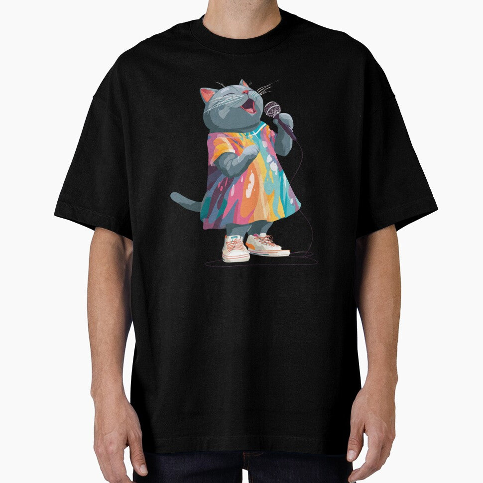 Cat Singing Solo by DesignMind1 T-Shirts, Hoodie, Sweatshirt | BlankRebels.com (Image 1)