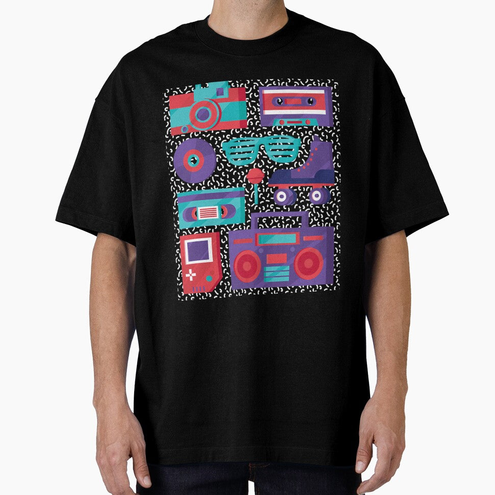 Camera Cassette Video Tape Roller Skate 90S 80S Retro Nostalgia T-Shirts, Hoodie, Sweatshirt