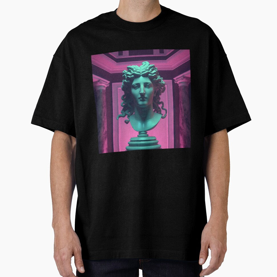 Mythic Neon: Gorgon Glyphs in Synthwave Serenity by Mullet Monkey T-Shirts, Hoodie, Sweatshirt | BlankRebels.com (Image 1)