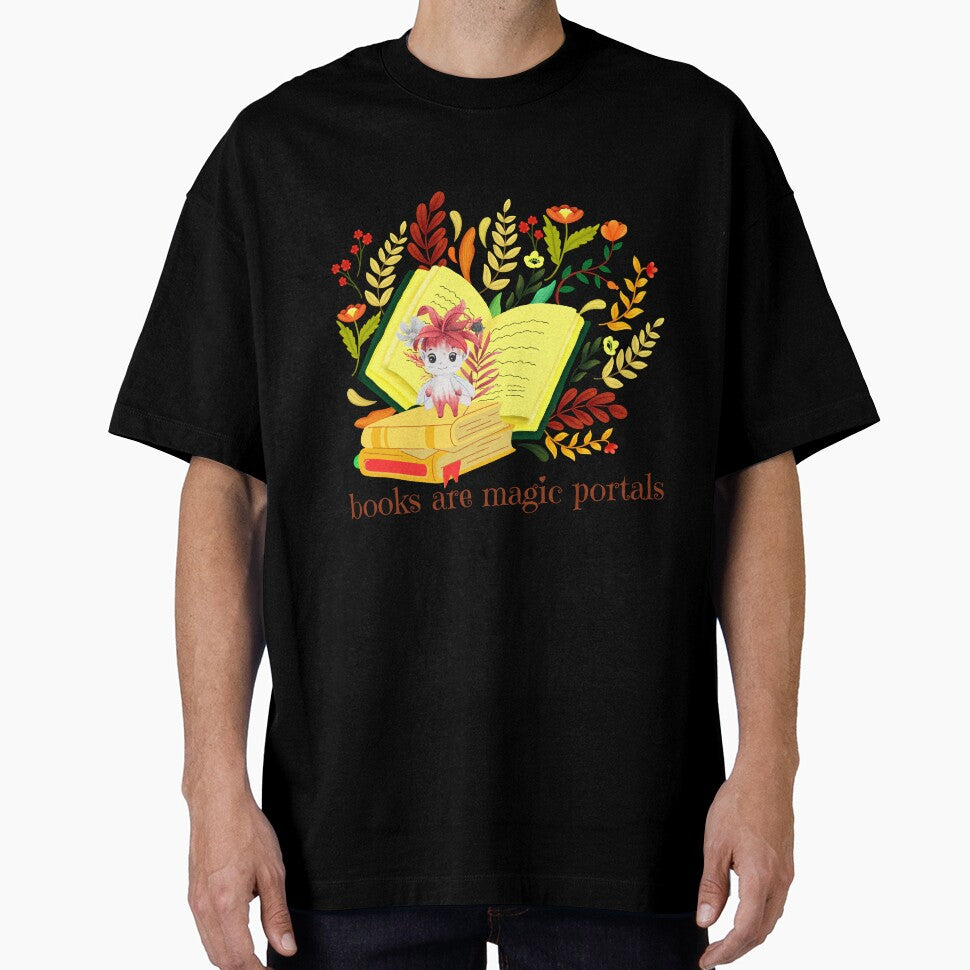 Book aesthetic,books are magic portals by ArtAngiTresors T-Shirts, Hoodie, Sweatshirt | BlankRebels.com (Image 1)