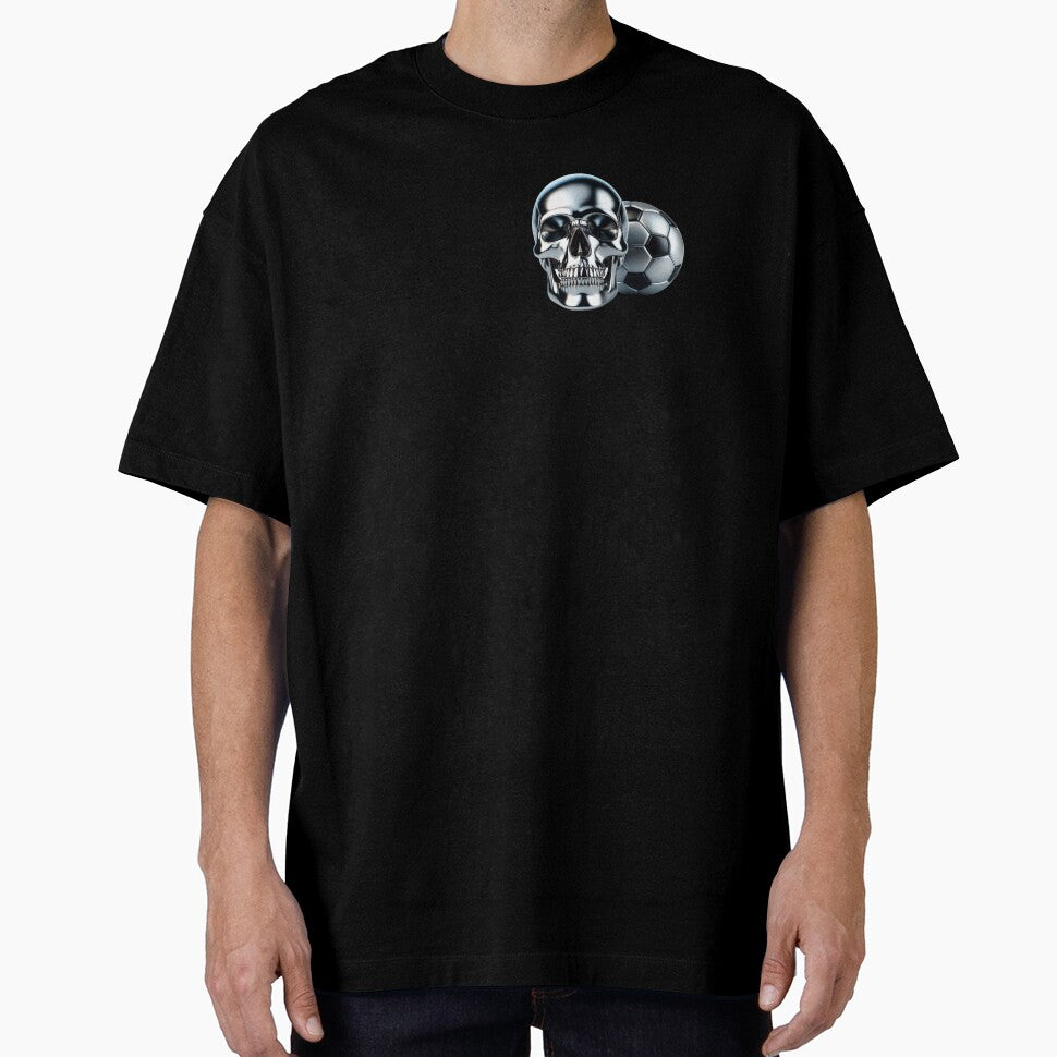 My Soccer Ball Forever - Black Background, Small Pattern by GaborSkeleton