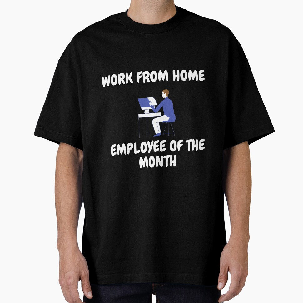 Work From Home Employee Of The Month In Black by LuckyKermit T-Shirts, Hoodie, Sweatshirt | BlankRebels.com (Image 1)