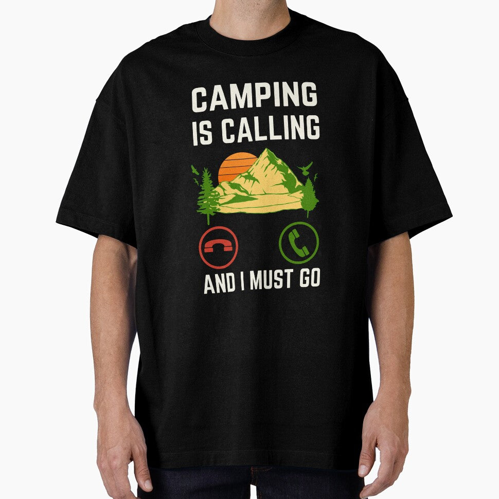 Camping Is Calling And I Must Go, Camping Lover, Camping Quote by AMINE  ★★★★★ T-Shirts, Hoodie, Sweatshirt (Image 1)