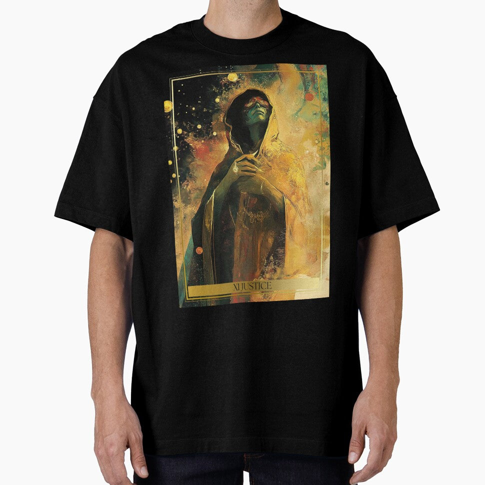 XI Justice Tarot Card Illustration by Thunderg1rl T-Shirts, Hoodie, Sweatshirt | BlankRebels.com (Image 1)