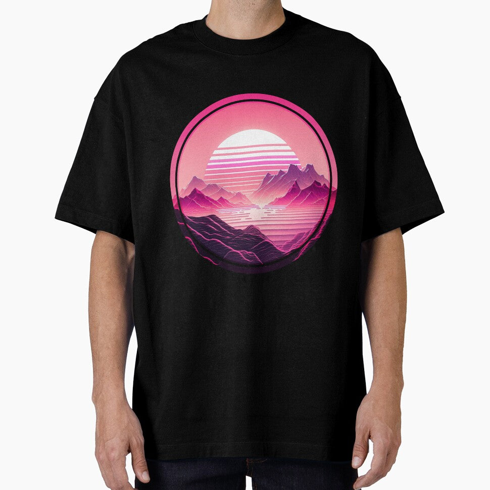 Vaporwave Mountain Vibe by artsysharo T-Shirts, Hoodie, Sweatshirt | BlankRebels.com (Image 1)
