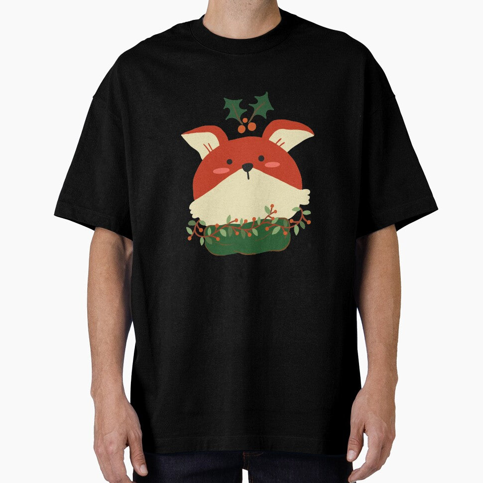 Running Fox with mistletoe by garhoud T-Shirts, Hoodie, Sweatshirt | BlankRebels.com (Image 1)