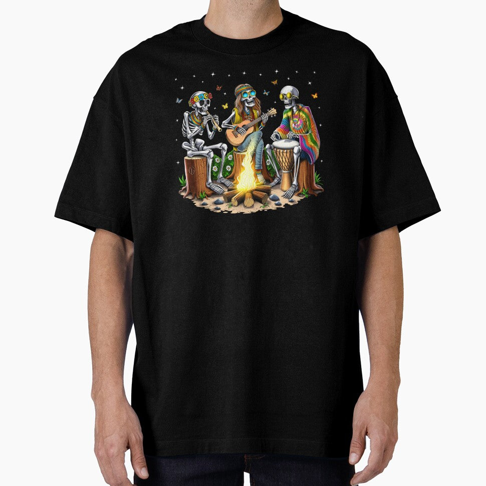 Hippie Skeletons Camping by underheaven T-Shirts, Hoodie, Sweatshirt | BlankRebels.com (Image 1)