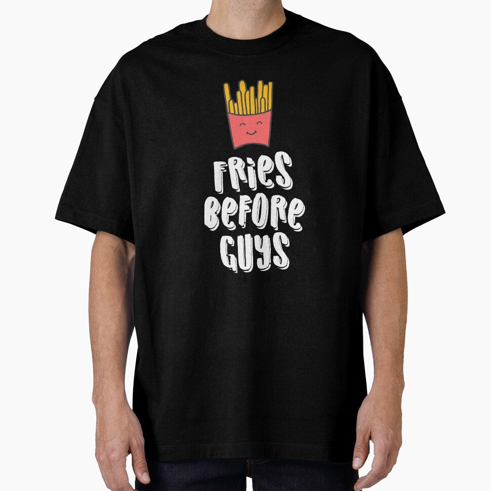 Girls First Funny Fries Lover Quote Meme Novelty Gift by ripsydesigns T-Shirts, Hoodie, Sweatshirt (Image 1)
