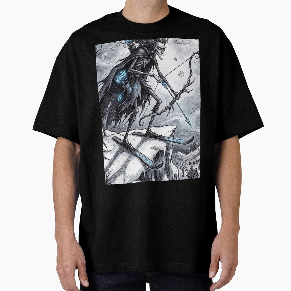 Ullr Gothic Winter Deity Ancient Norse God Gothic style illustration by Vintage Designs + T-Shirts, Hoodie,... (Image 1)