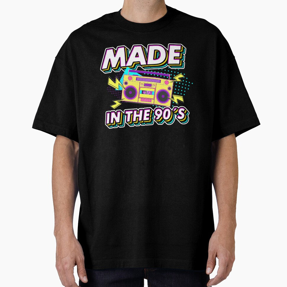 Made in the 90s Retro Gift idea for 30th birthday by Músico Ilustre T-Shirts, Hoodie, Sweatshirt | BlankRebels.com (Image 1)
