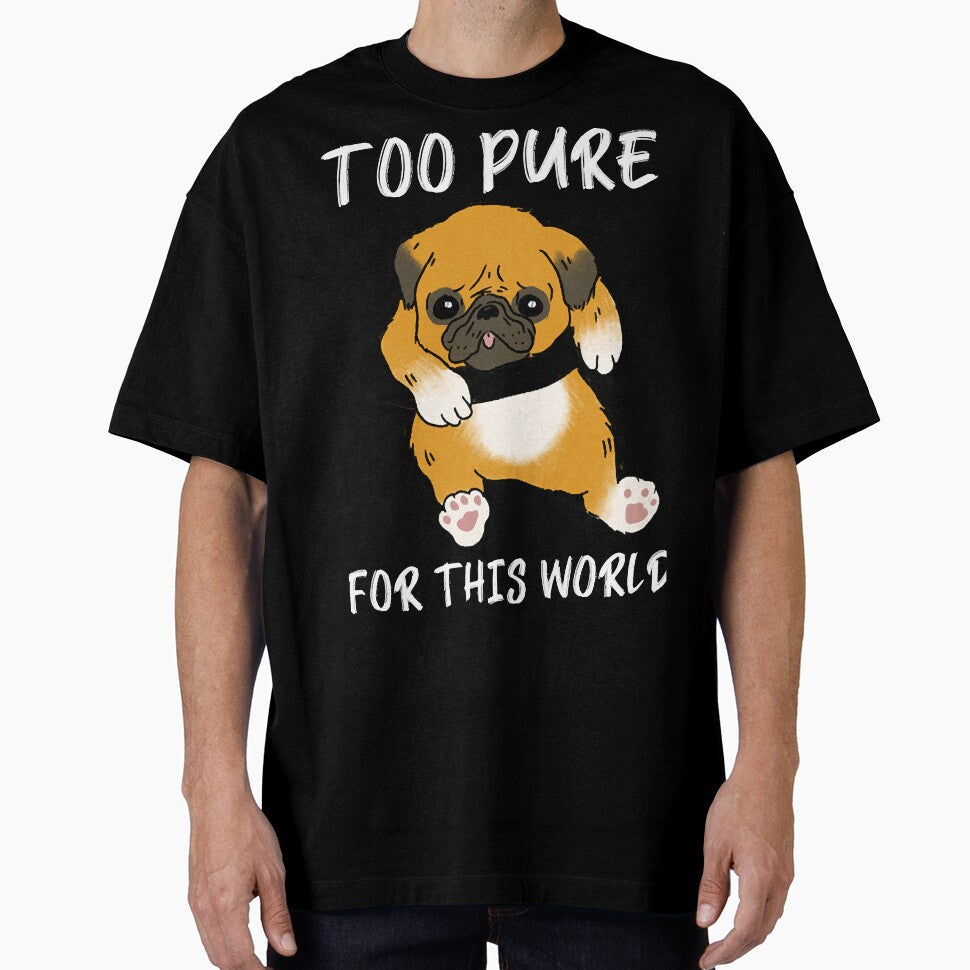 Too Pure For This World Pug Puppy by rown196 T-Shirts, Hoodie, Sweatshirt | BlankRebels.com (Image 1)