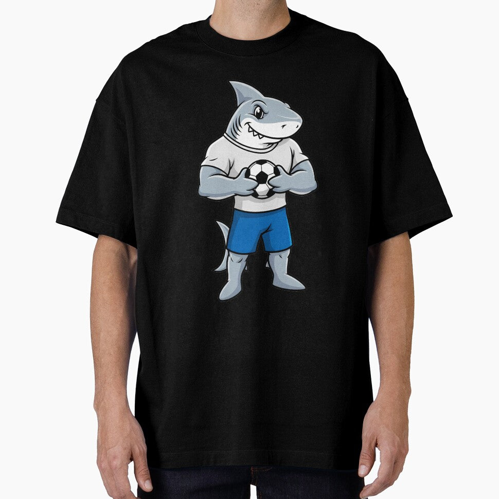 Shark Soccer Player Mascot Cartoon Sport by k3rstman1