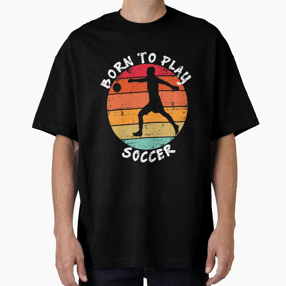 Retro Born To Play Soccer Grunge by vineeth