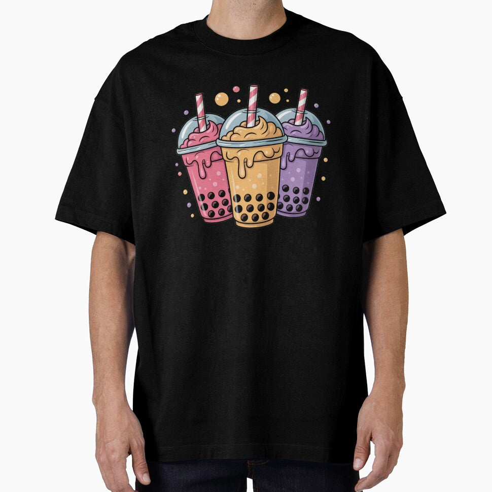 Three colorful bubble tea cups by jkrphoto T-Shirts, Hoodie, Sweatshirt | BlankRebels.com (Image 1)