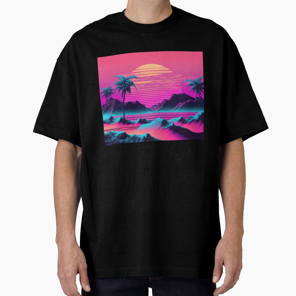 Aqua Aesthetics: A Vaporwave Celebration of Oceanic Beauty by Mullet Monkey T-Shirts, Hoodie, Sweatshirt (Image 1)