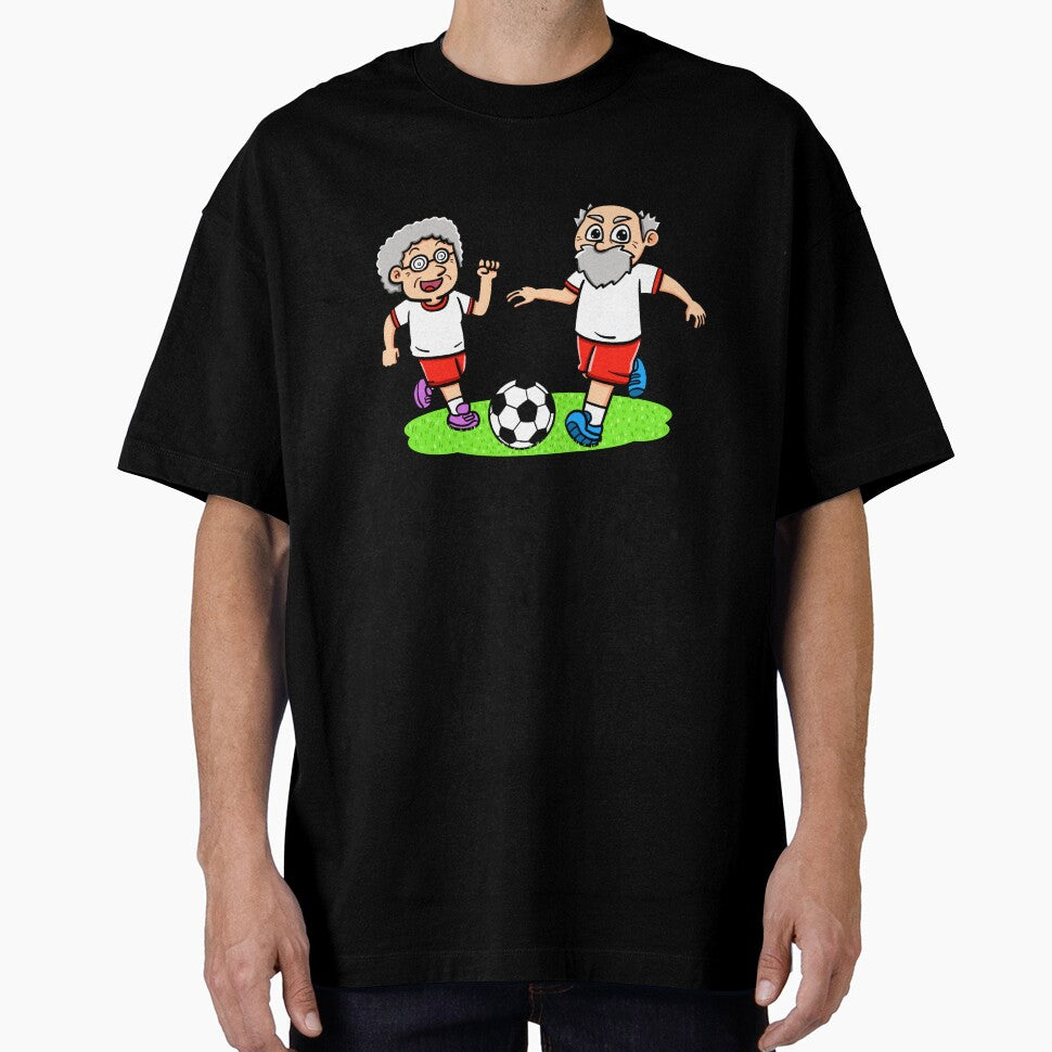 Senior soccer sports match by bubboboon