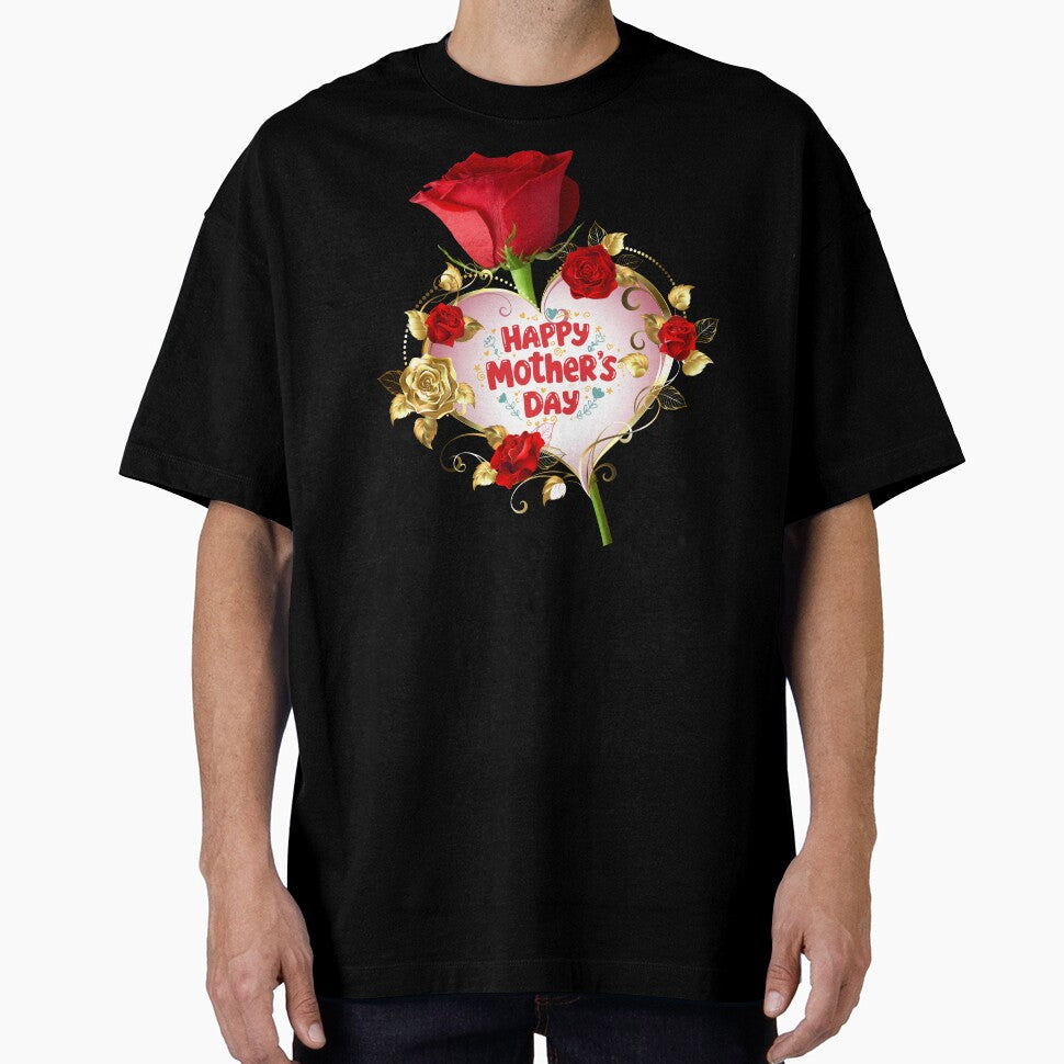 Red Rose Heart Mom – Elegant Mother's Day 2026 by OLYUS T-Shirts, Hoodie, Sweatshirt | BlankRebels.com (Image 1)