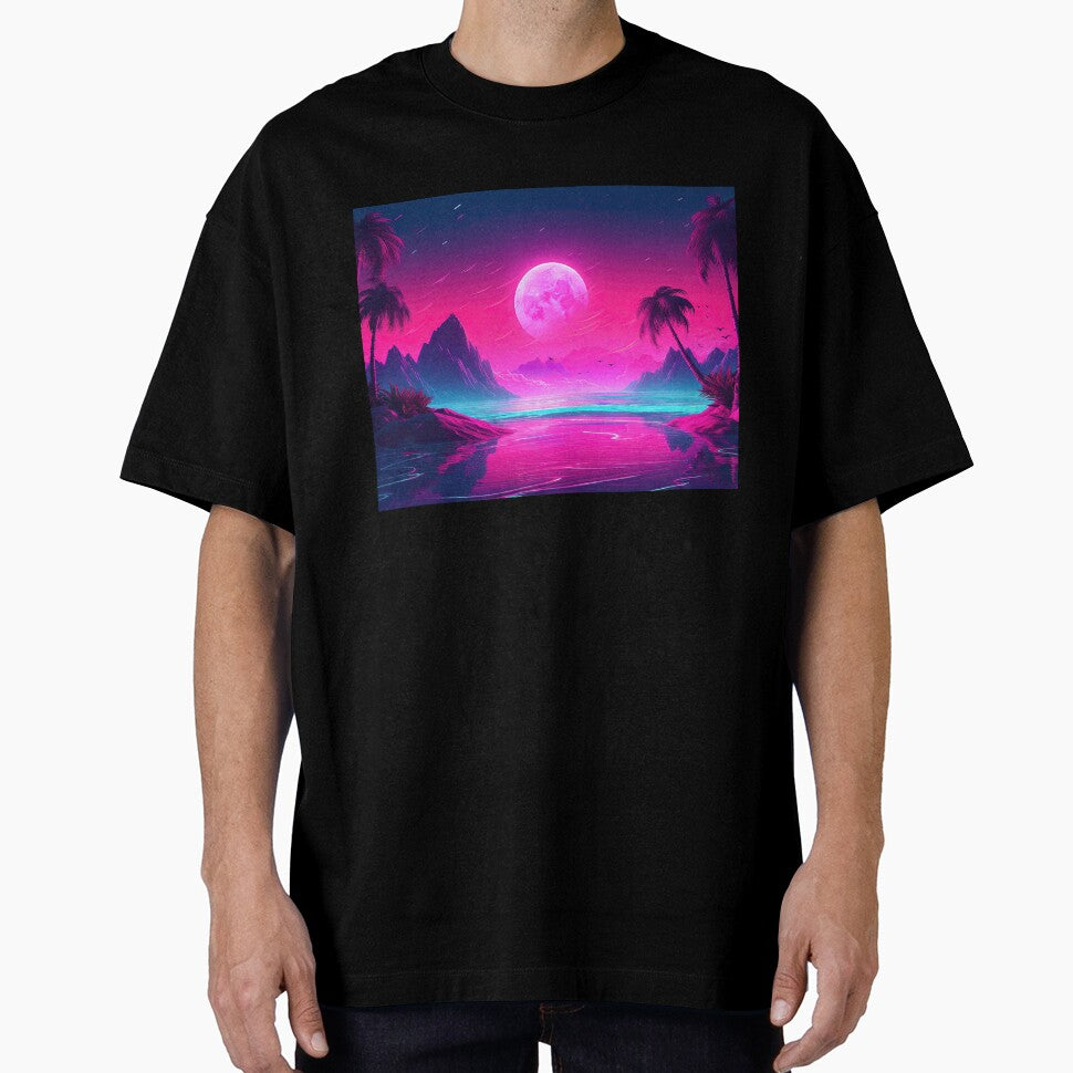 Oceanic Odyssey: A Vaporwave Tribute to the Power of the Sea by Mullet Monkey T-Shirts, Hoodie, Sweatshirt (Image 1)