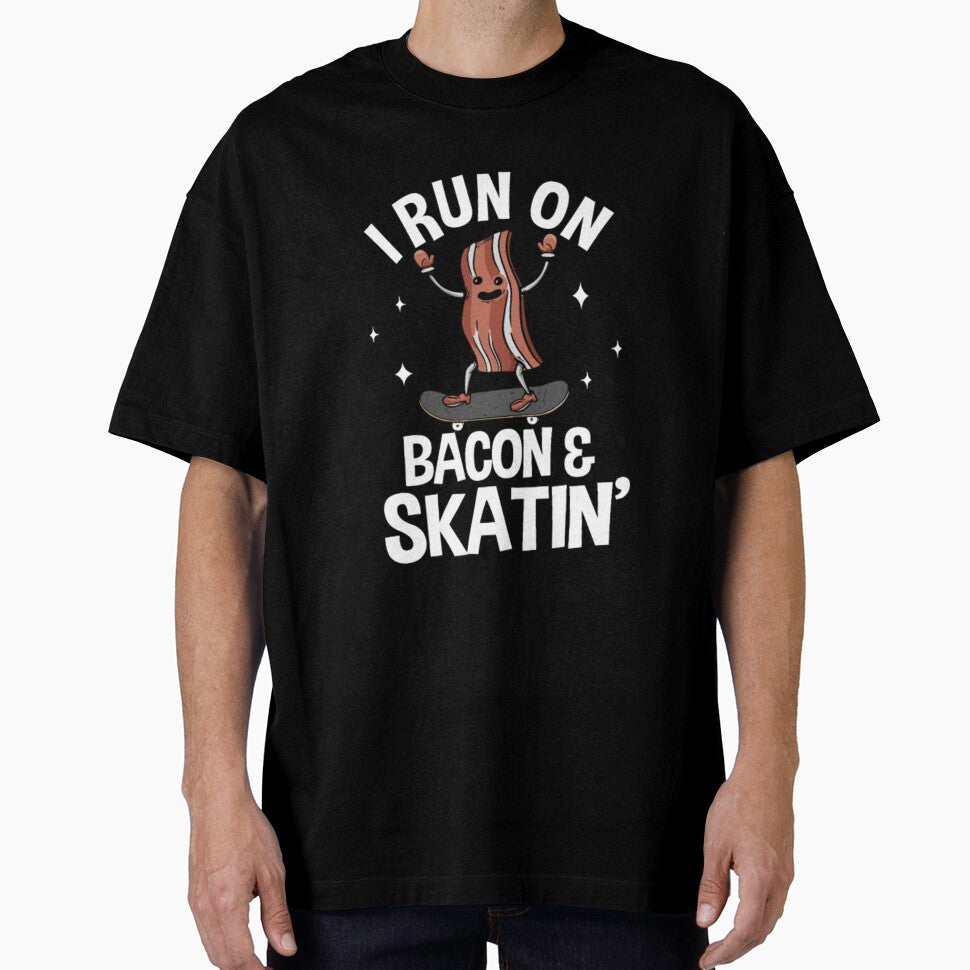 Bacon run skateboard sport funny by StarcyWol T-Shirts, Hoodie, Sweatshirt | BlankRebels.com (Image 1)