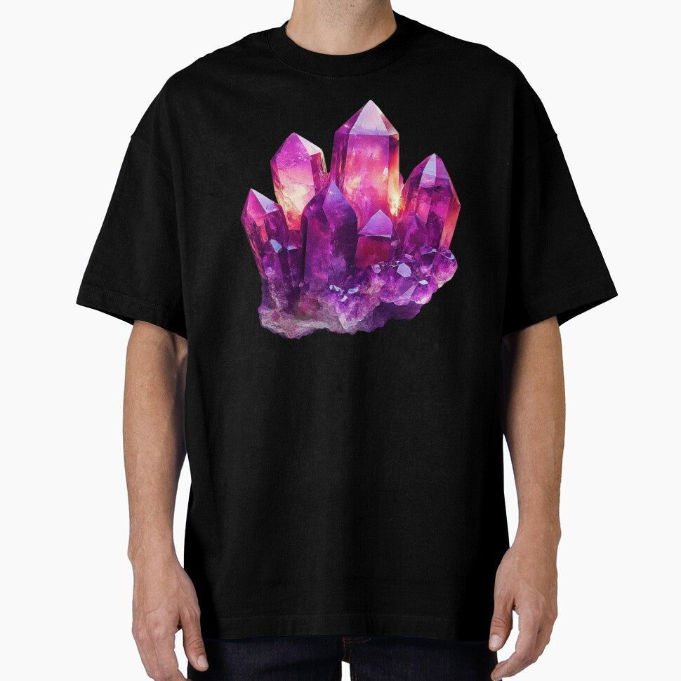 Large Amethyst Crystal – Deep Purple Quartz Energy by Myra365Art T-Shirts, Hoodie, Sweatshirt | BlankRebels.com (Image 1)