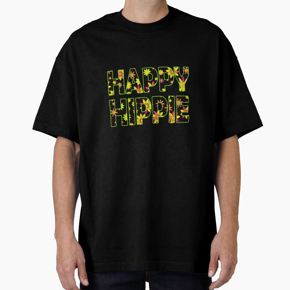 Flower Power Happy Hippie Words Free Spirit Hippie Vibes 2 of 4 by Beachy T-Shirts, Hoodie, Sweatshirt (Image 1)