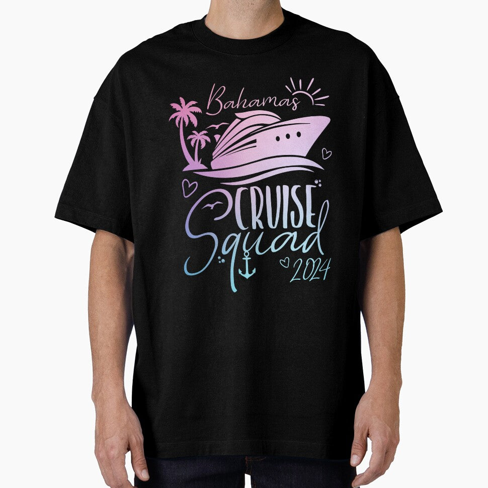 Bahamas Cruise Squad 2024 Family Matching Vacation Friends by Blackewhite T-Shirts, Hoodie, Sweatshirt (Image 1)