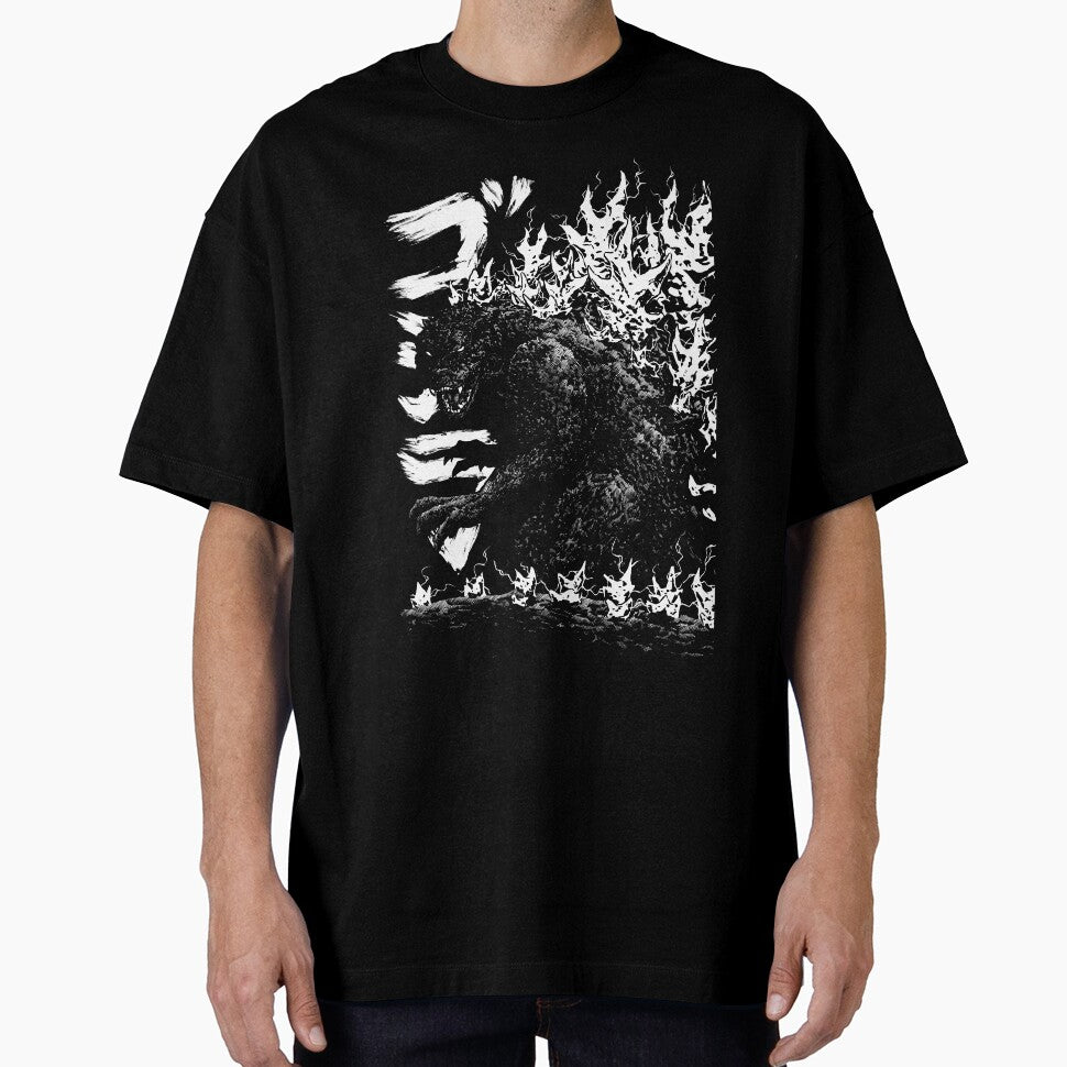 Gojira Millenium godzilla 2000 minus 1 shin b&w by JonathanGrimm T-Shirts, Hoodie, Sweatshirt | BlankRebels.com (Image 1)