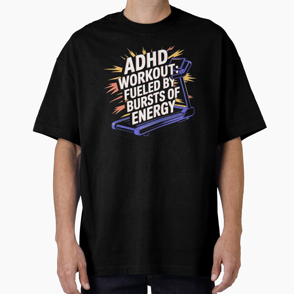ADHD workout, fueled by bursts of energy, ADHD fitness by NoetherSym T-Shirts, Hoodie, Sweatshirt | BlankRebels.com (Image 1)
