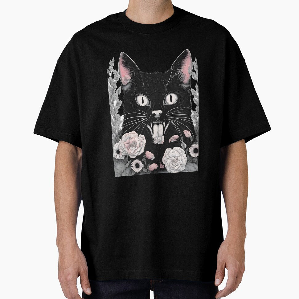 of Black Cat art by Catophile T-Shirts, Hoodie, Sweatshirt | BlankRebels.com (Image 1)