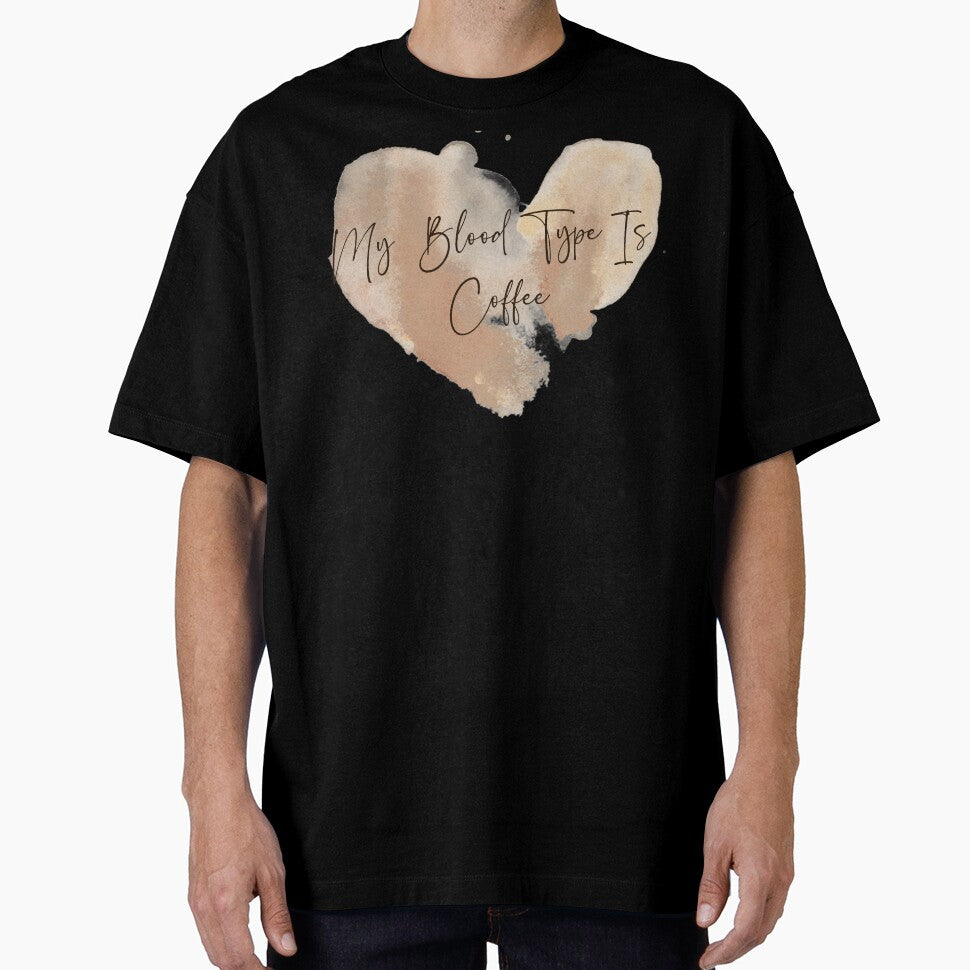 My blood type is coffee - coffee lover design by Dominika Bednarska