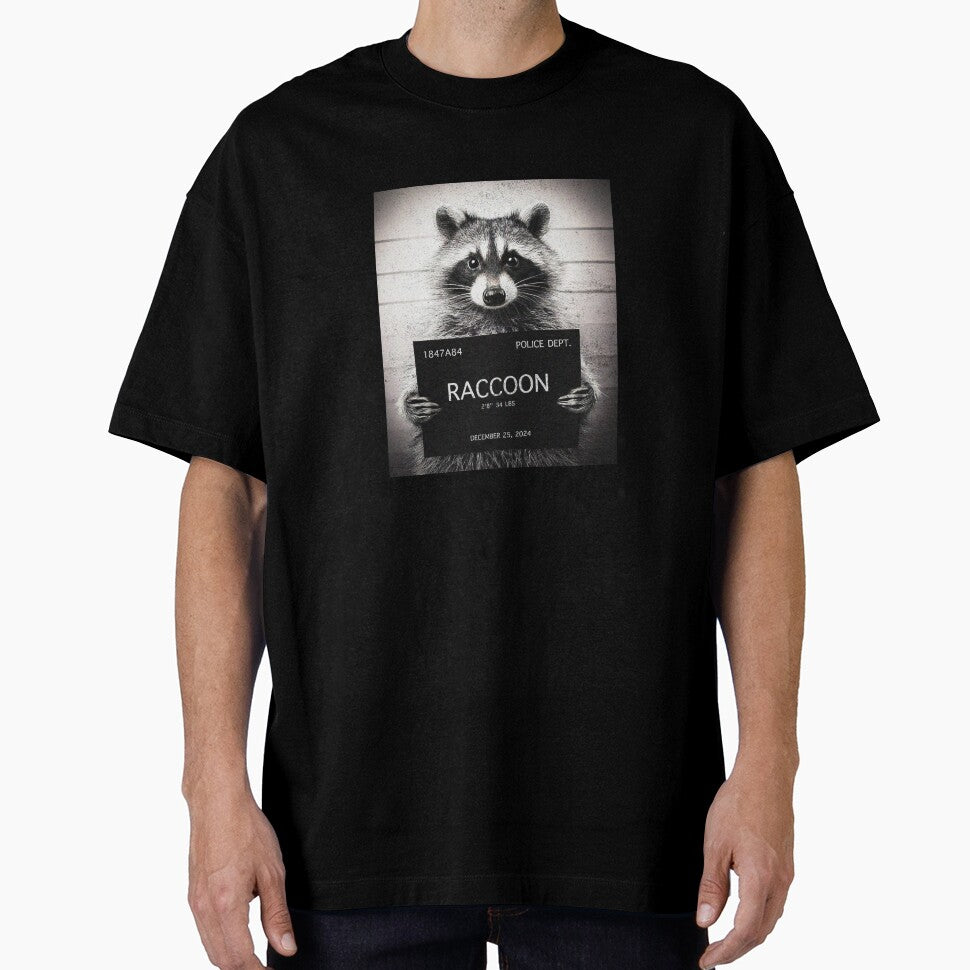 Raccoon Mugshot by AngryBlackDog T-Shirts, Hoodie, Sweatshirt | BlankRebels.com (Image 1)