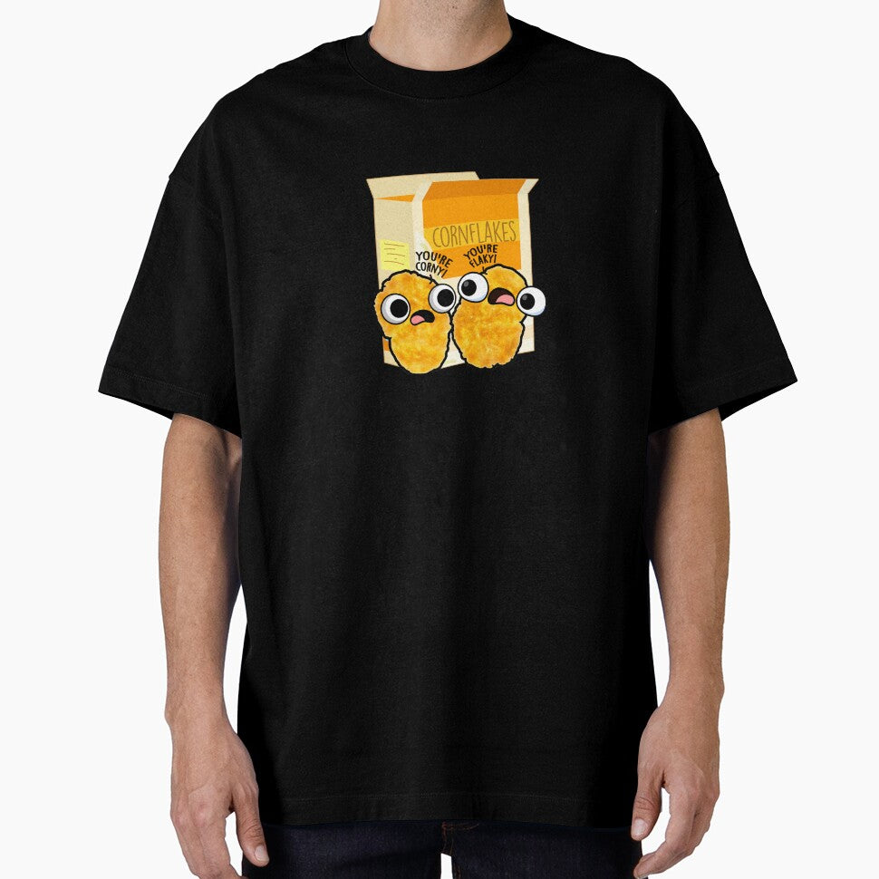 Corn-flicts Cute Corn Flakes Pun by punnybone