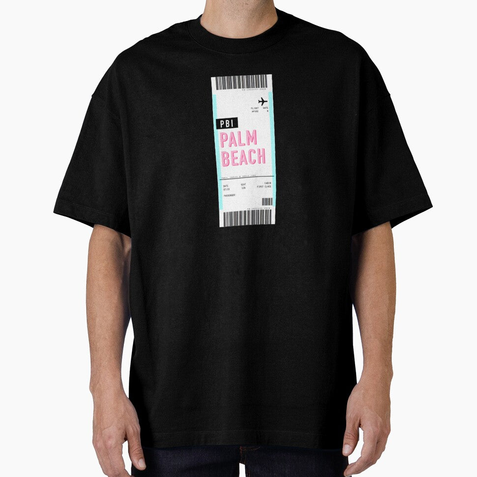 Palm Beach Boarding Pass Plane Ticket by MasenRin T-Shirts, Hoodie, Sweatshirt | BlankRebels.com (Image 1)