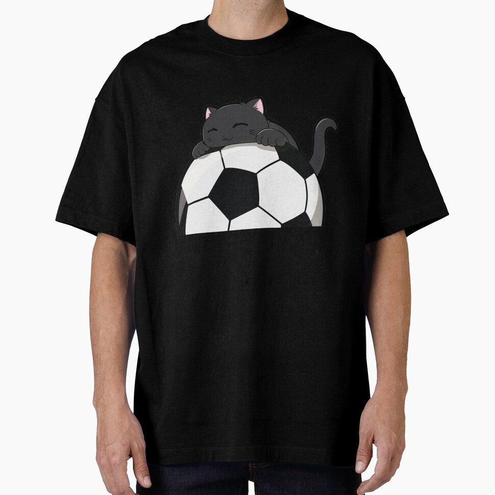 Cute Cat Hugging A Soccer Ball by kittengallery