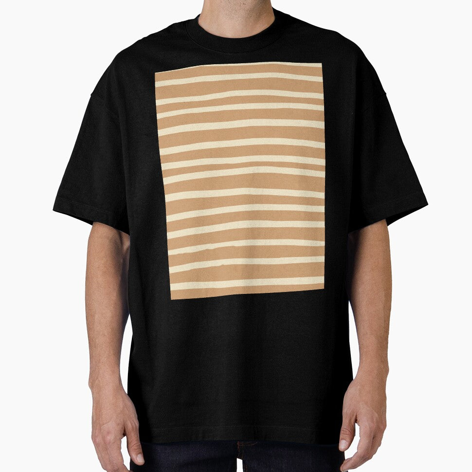 Brown Teraccotta Abstract Mudcloth Lines Pattern by zedonee T-Shirts, Hoodie, Sweatshirt | BlankRebels.com (Image 1)