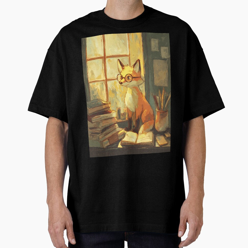 Light Academia Aesthetic: Fox's Study Session by bapupa T-Shirts, Hoodie, Sweatshirt | BlankRebels.com (Image 1)