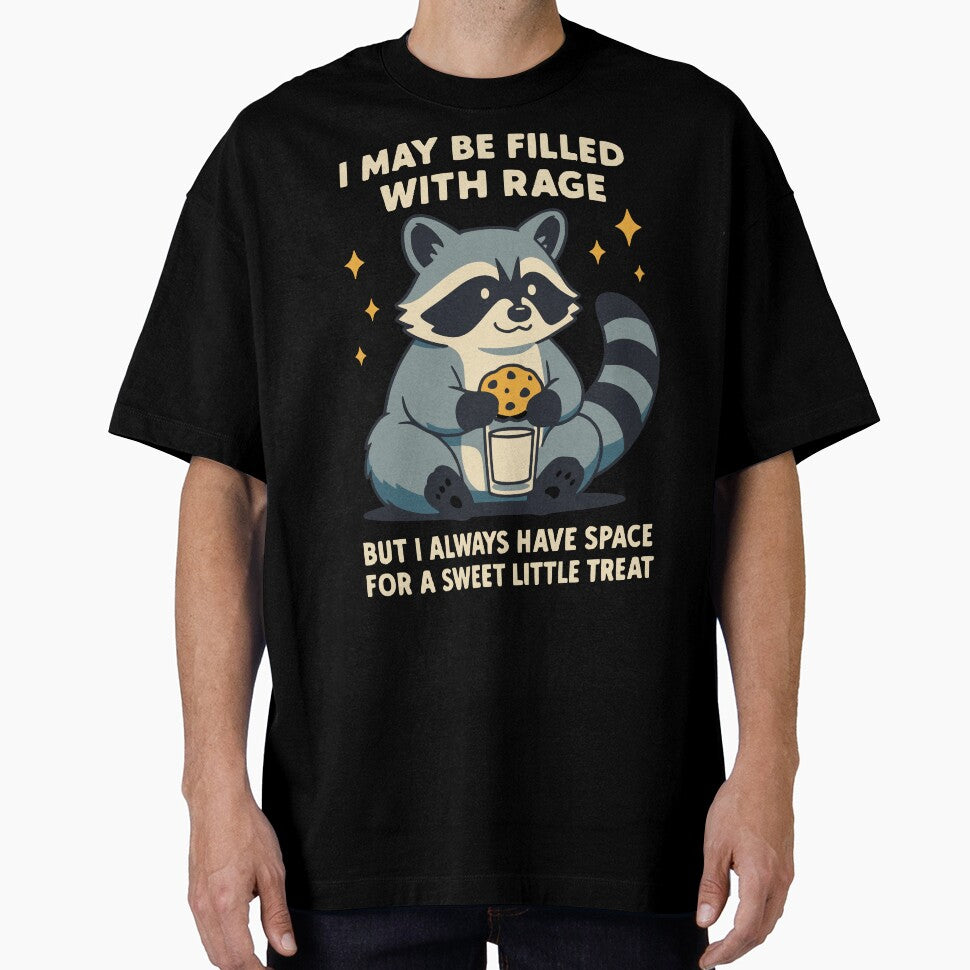 Raccoon Funny Meme , I may be filled with rage by happydesignerar T-Shirts, Hoodie, Sweatshirt | BlankRebels.com (Image 1)