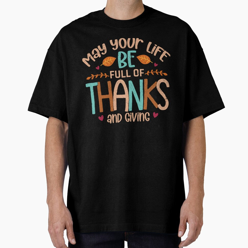 Thanksgiving Thankful Grateful Leaves Blessing by creative321 T-Shirts, Hoodie, Sweatshirt | BlankRebels.com (Image 1)
