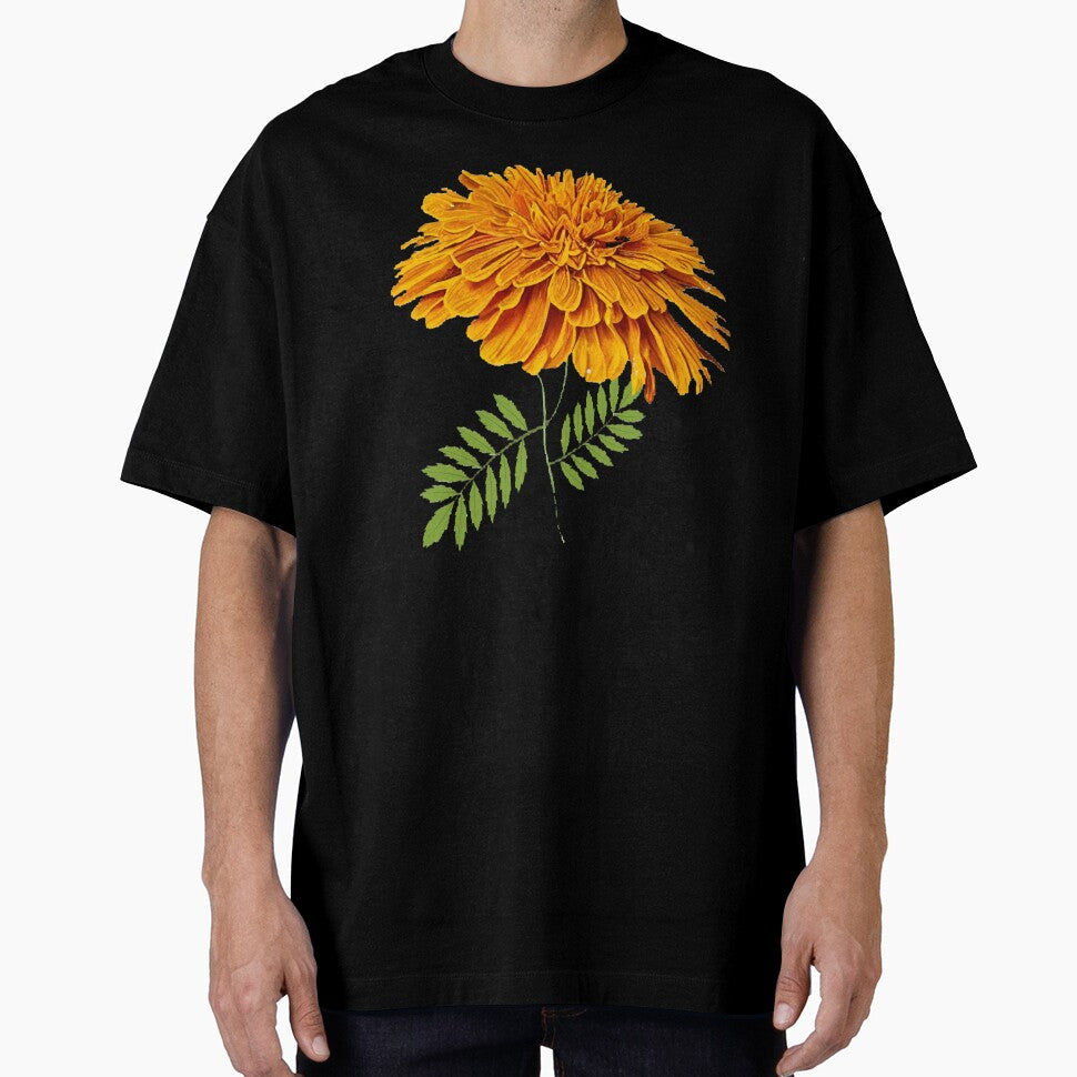 Digital ai botanical illustration of marigold by Gala-life1 T-Shirts, Hoodie, Sweatshirt | BlankRebels.com (Image 1)