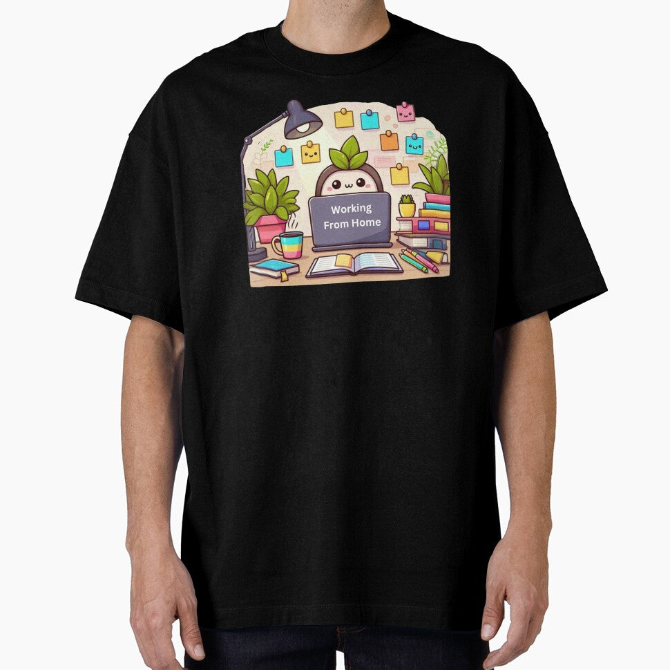 Working From Home by Myra365Art T-Shirts, Hoodie, Sweatshirt | BlankRebels.com (Image 1)