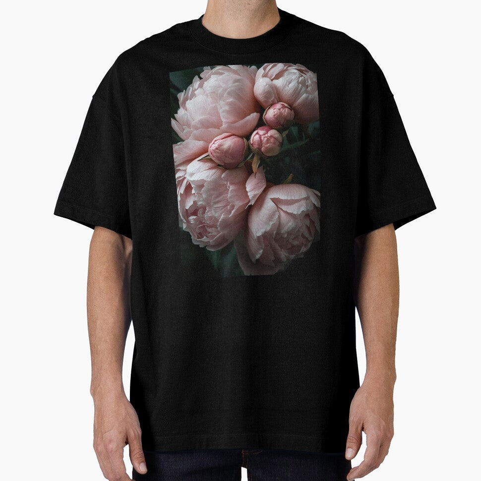 Delicate peony blossoms in a dark academia-style by FlowerFolie T-Shirts, Hoodie, Sweatshirt | BlankRebels.com (Image 1)
