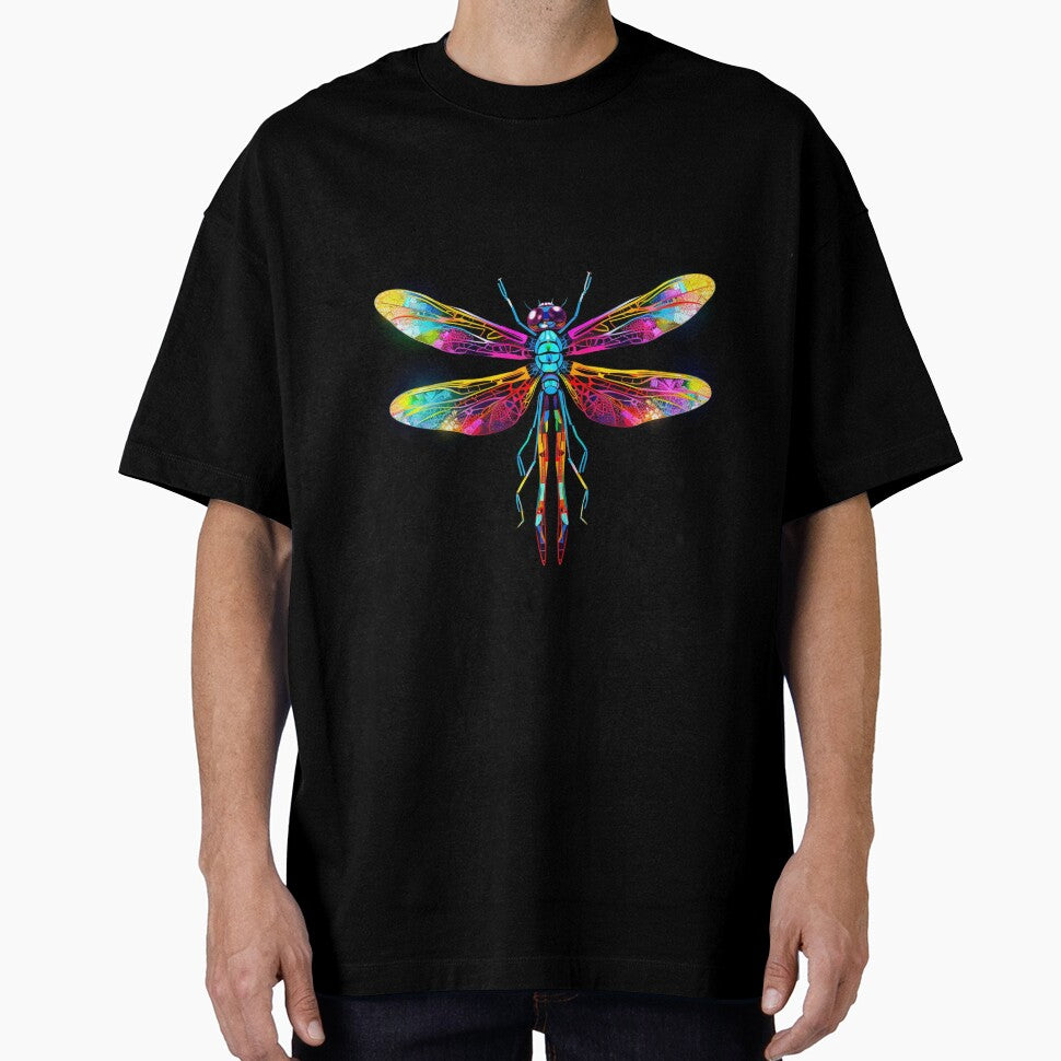 Dragonfly Neon Pop Art 5 by AstroRisq