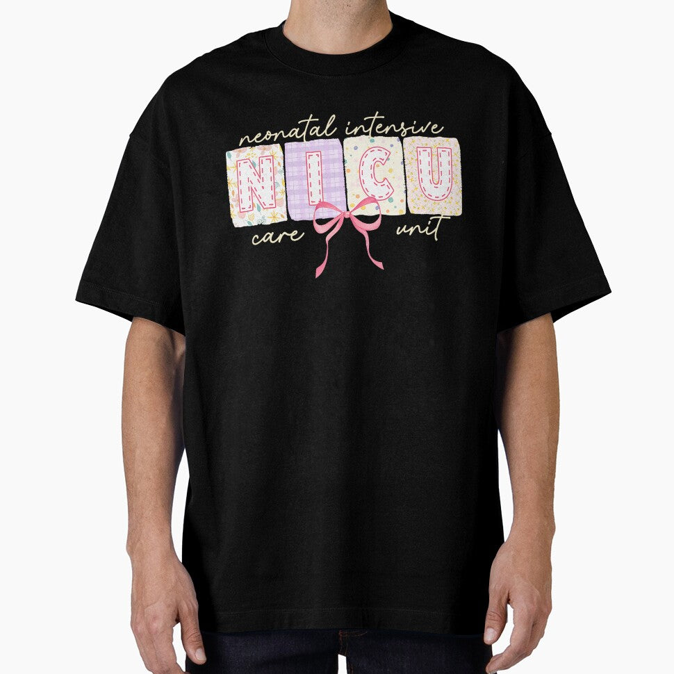 Cute Coquette Bow Spring NICU Nurse by laurelrhodes T-Shirts, Hoodie, Sweatshirt | BlankRebels.com (Image 1)
