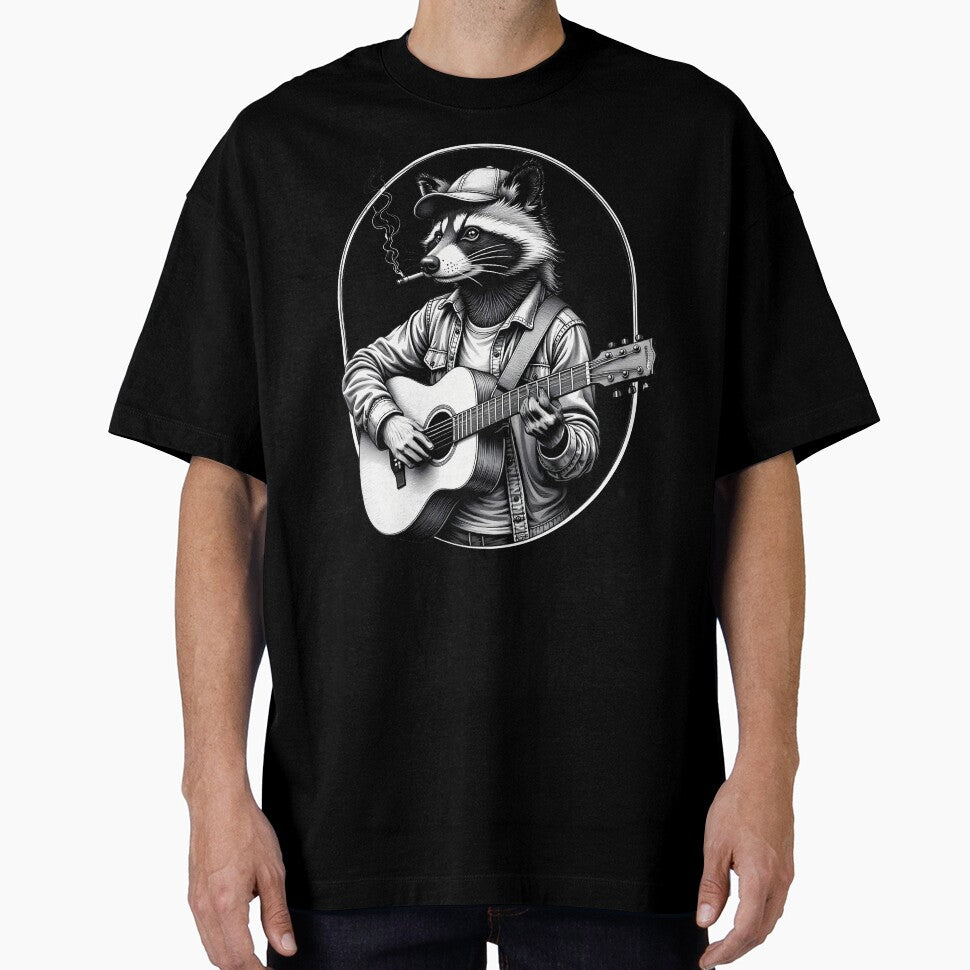 Raccoon Playing Guitar T-Shirts, Hoodie, Sweatshirt